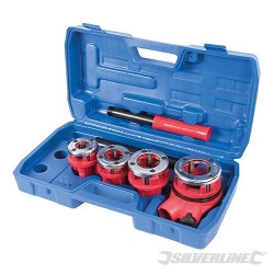 Instalatérská trubková sada 5 dílů - 1/2, 3/4, 1 & 1-1/4 BSPT