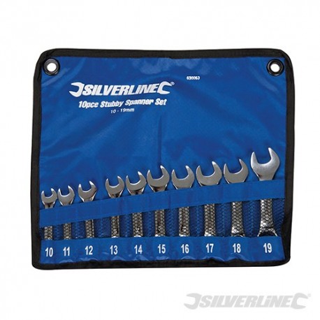 Stubby Spanner Set 10pce - 10 - 19mm
