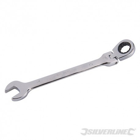 Flexible Head Ratchet Spanner - 15mm