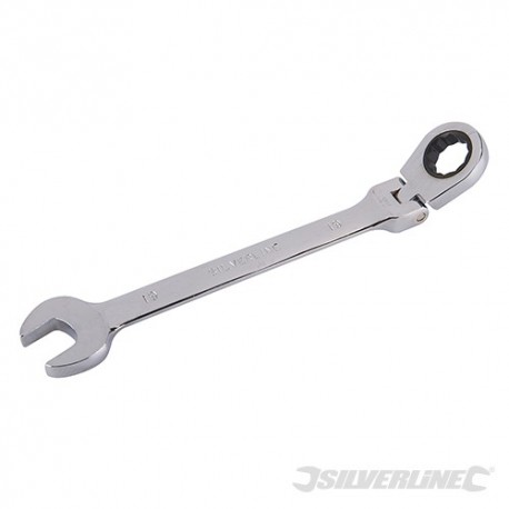 Ráčnový klíč očkoplochý, s kloubem - 19mm