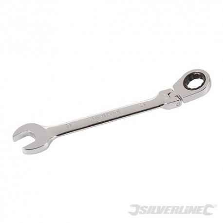 Ráčnový klíč očkoplochý, s kloubem - 21mm