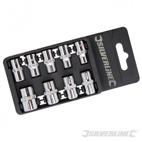 Socket Set 1/4" Drive 6pt Imperial 9pce - 3/16" - 1/2"