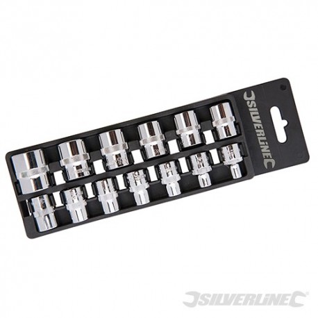 Sada 3/8" metrických hlavic - 13 dílů - 6 - 21mm