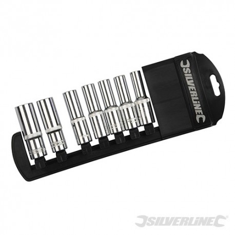Deep Socket Set 1/2" Drive 6pt Metric 7pce - 10 - 19mm