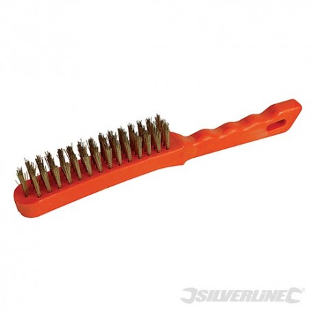Brassed Wire Brush Plastic - 4 Row