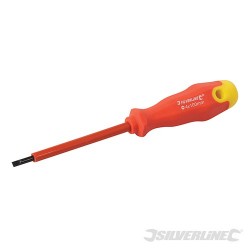 Insulated Soft-Grip Screwdriver Slotted - 4 x 100mm