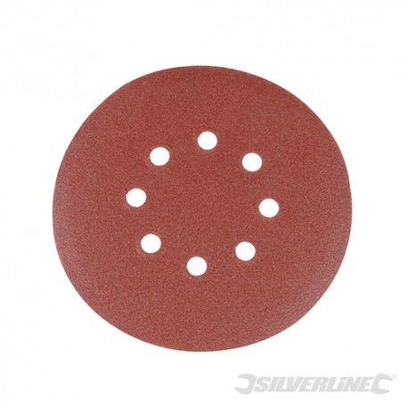 Hook & Loop Discs Punched 150mm 10pk - 150mm 120 Grit