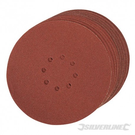 Hook & Loop Discs Punched 225mm 10pk - 225mm 80 Grit
