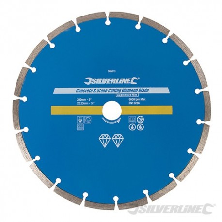 Diamantový řezný kotouč na beton a kámen - 230 x 22.23mm Segmented Rim