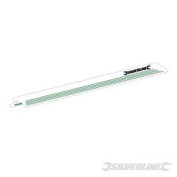 Pilové listy pro pilu ocasku, 5 tpi - 5 kusů - HCS - 5tpi - 240mm