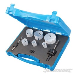 Plumbers Bi-Metal Holesaw Kit 9pce - 19 - 57mm Dia