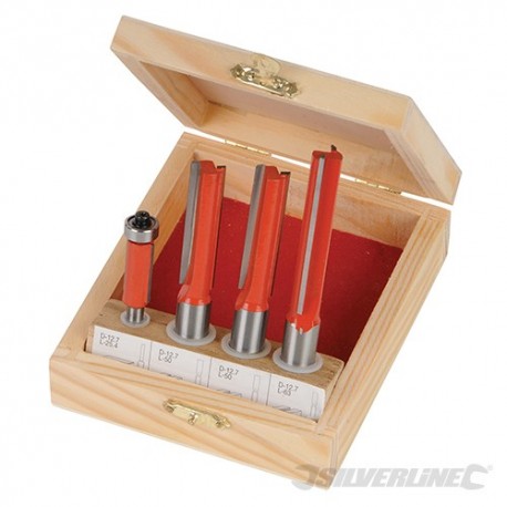 Kitchen Router Bit Set 4pce - 1/2" / 1/4"