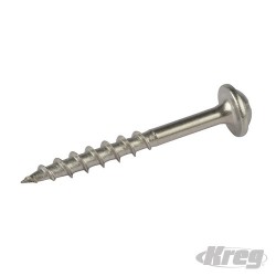 Stainless Steel Pocket-Hole Screws Coarse - No.8 x 1-1/2" 100pk