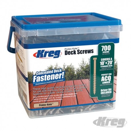 Protec-Kote™ Pocket-Hole Screws Pan Head Coarse - No.8 x 2" 700pk