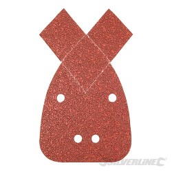 Hook & Loop Detail Sander Sheets with 2 Tips 140mm 10pk - 120 Grit