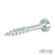 Zinc Pocket-Hole Screws Pan Head Coarse - No.7 x 1" 250pk