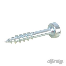 Zinc Pocket-Hole Screws Pan Head Coarse - No.7 x 1" 250pk