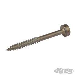 Zinc Pocket-Hole Screws Pan Head Fine - No.6 x 1-1/2" 100pk