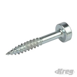 Zinc Pocket-Hole Screws Pan Head Fine - No.6 x 1" 1200pk