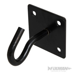 Chain Plate Black - Hook 50mm x 50mm Black