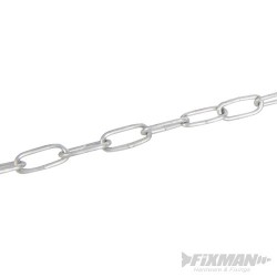 Electro Galvanised Chain - 3mm x 2.5m