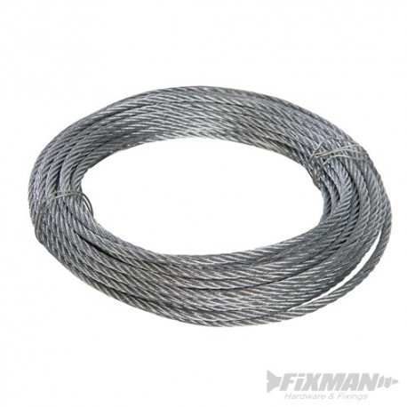 Galvanised Wire Rope - 6mm x 10m