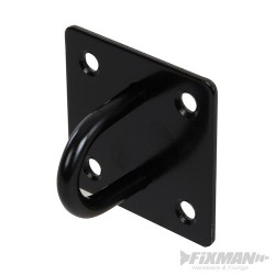 Chain Plate Black - Staple 50mm x 50mm Black