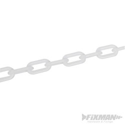 Plastic Chain White - 6mm x 5m