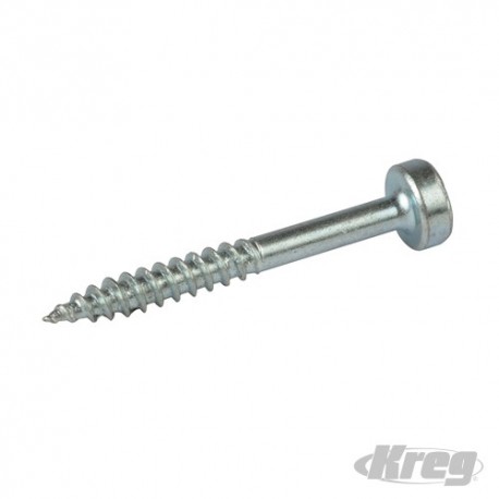 Zinc Pocket-Hole Screws Pan Head Fine - No.6 x 1-1/4" 100pk
