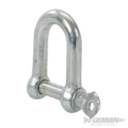 Galvanised Commercial D-Shackle 10pk - M12