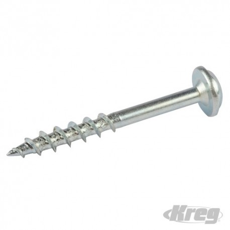 Zinc Pocket-Hole Screws Washer Head Coarse - No.8 x 1-1/2" 500pk