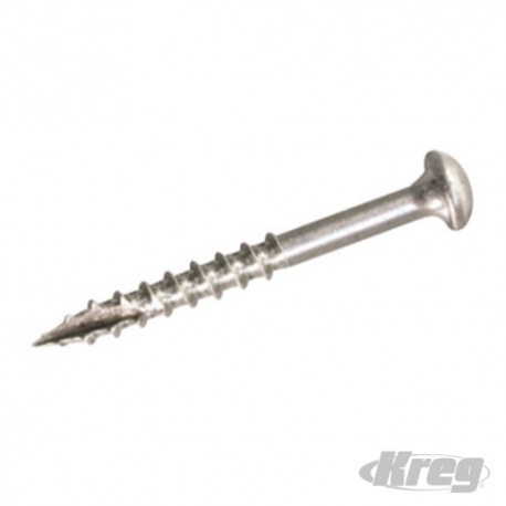 S/Steel Pocket-Hole Screws Washer Head Coarse - No.8 x 1-1/4" 100pk