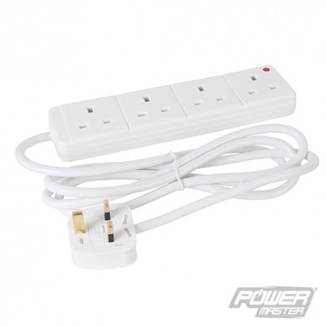 Extension Lead with Neon Indicator - 4-Gang 5m