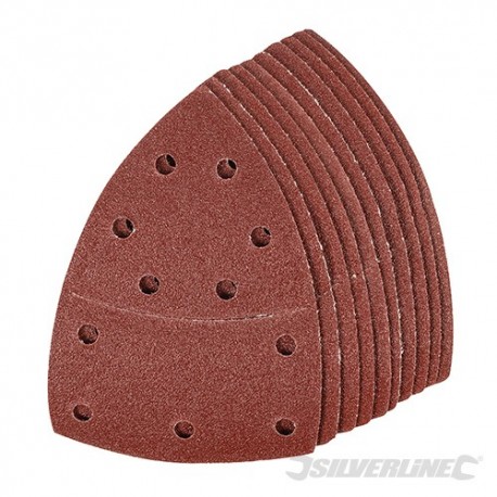Hook & Loop Multi-Sander Sheets 102x62, 93mm 10PK - 80 Grit
