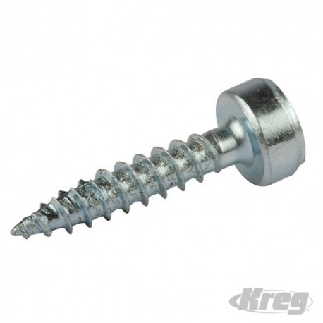 Zinc Pocket-Hole Screws Maxi-Loc Hi-Lo - No 7 x 1-1/4" 100pk