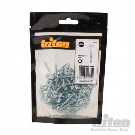 Zinc Pocket-Hole Screws Washer Head Coarse - P/HC 8 x 1-1/2" 100pk