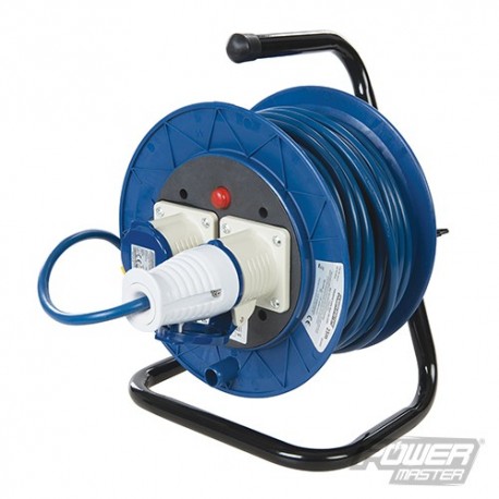 Industrial Cable Reel 16A 230V - 2-Gang 25m
