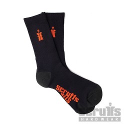 Worker Socks Black 3pk - Size 10 - 13 / 44 - 48