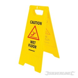 'A' Frame Caution Wet Floor Sign - 295 x 610mm English