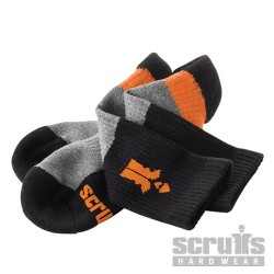 Trade Socks Black 3pk - Size 10 - 13 / 44 - 48