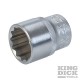King Dick Socket 1/2" SD 12pt Metric - 23mm