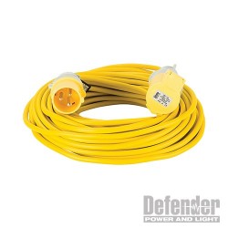 Extension Lead Yellow 1.5mm2 16A 25m - 110V