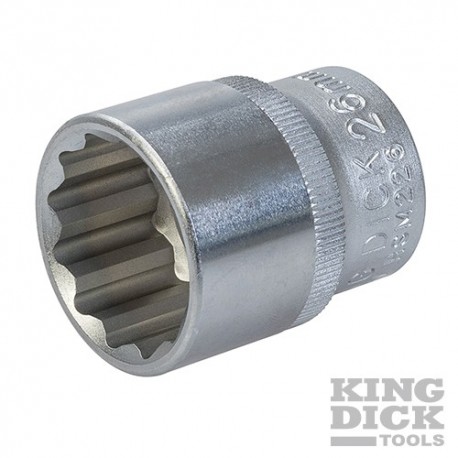 Socket 1/2" SD 12pt Metric - 26mm
